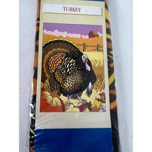 VTG Y2K Thanksgiving Turkey Flag Indoors & Outdoors 28" x 40" Meadow Creek